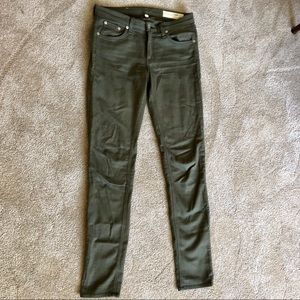 Army green jeans